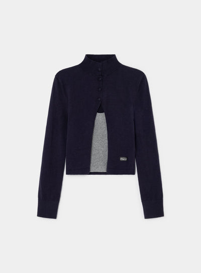 HALSEY NAVY CARDIGAN