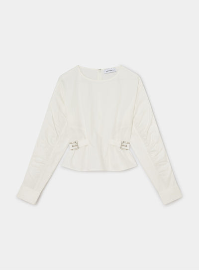 JAXE ECRU LONG SLEEVE BLOUSE