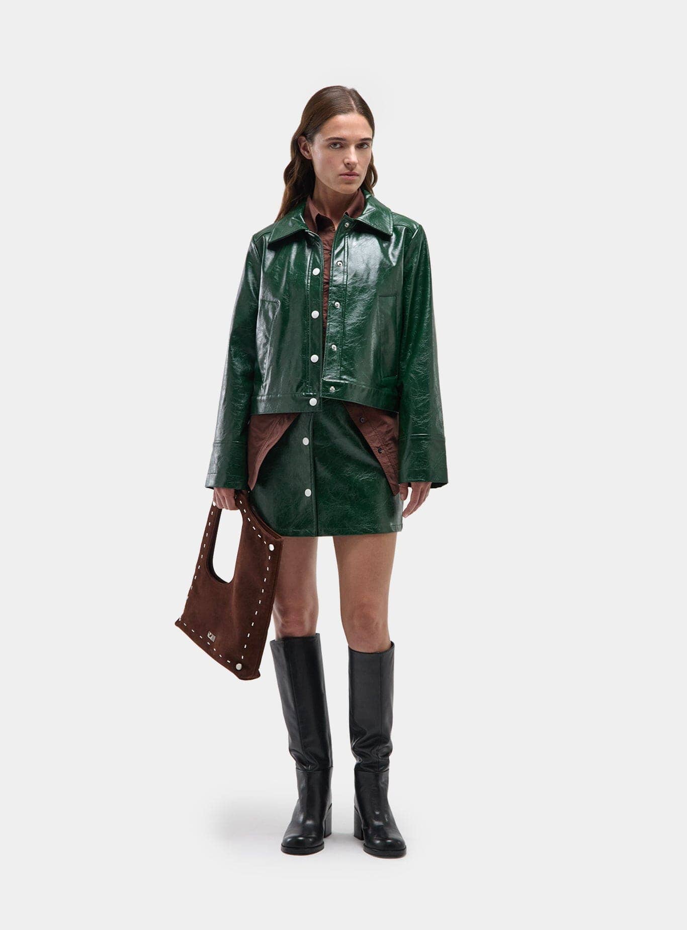 Lena Green Skirt | LAAGAM