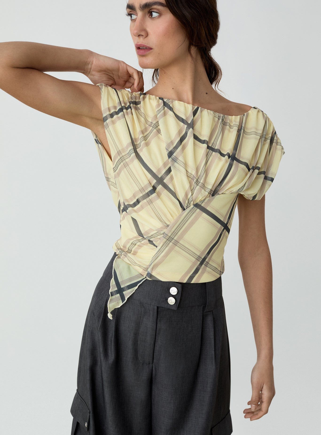 Gemini Butter Draped Top | LAAGAM