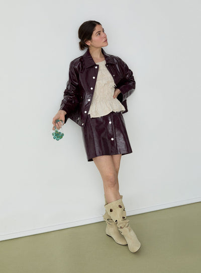 BRUNA PLUM JACKET