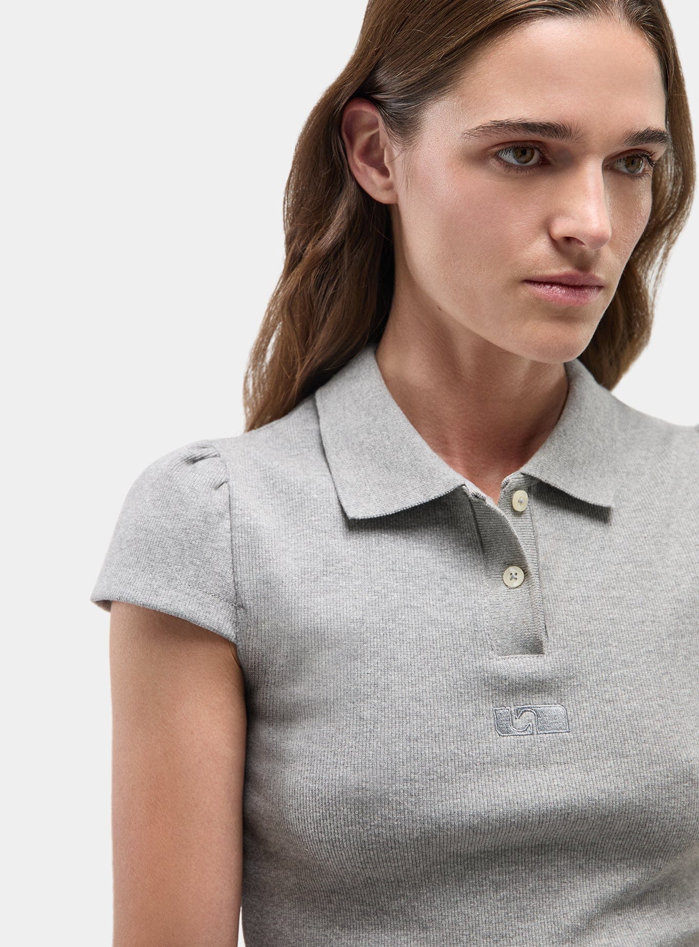 ERYA GREY POLO T-SHIRT