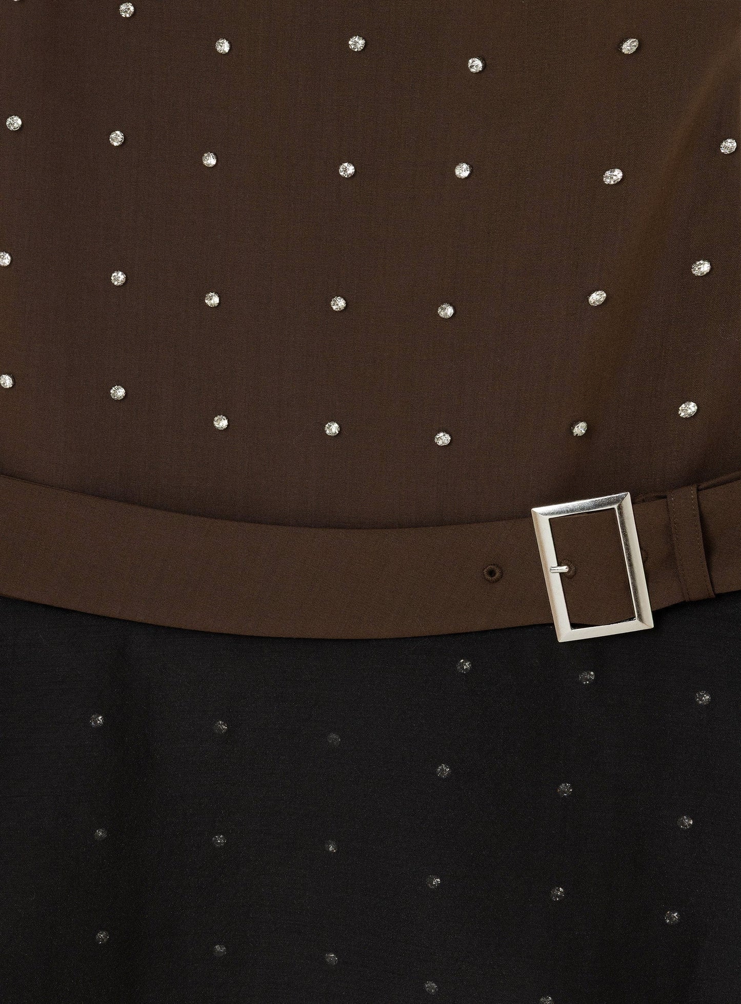 MALEN BROWN SEQUINS SHORT DRESS