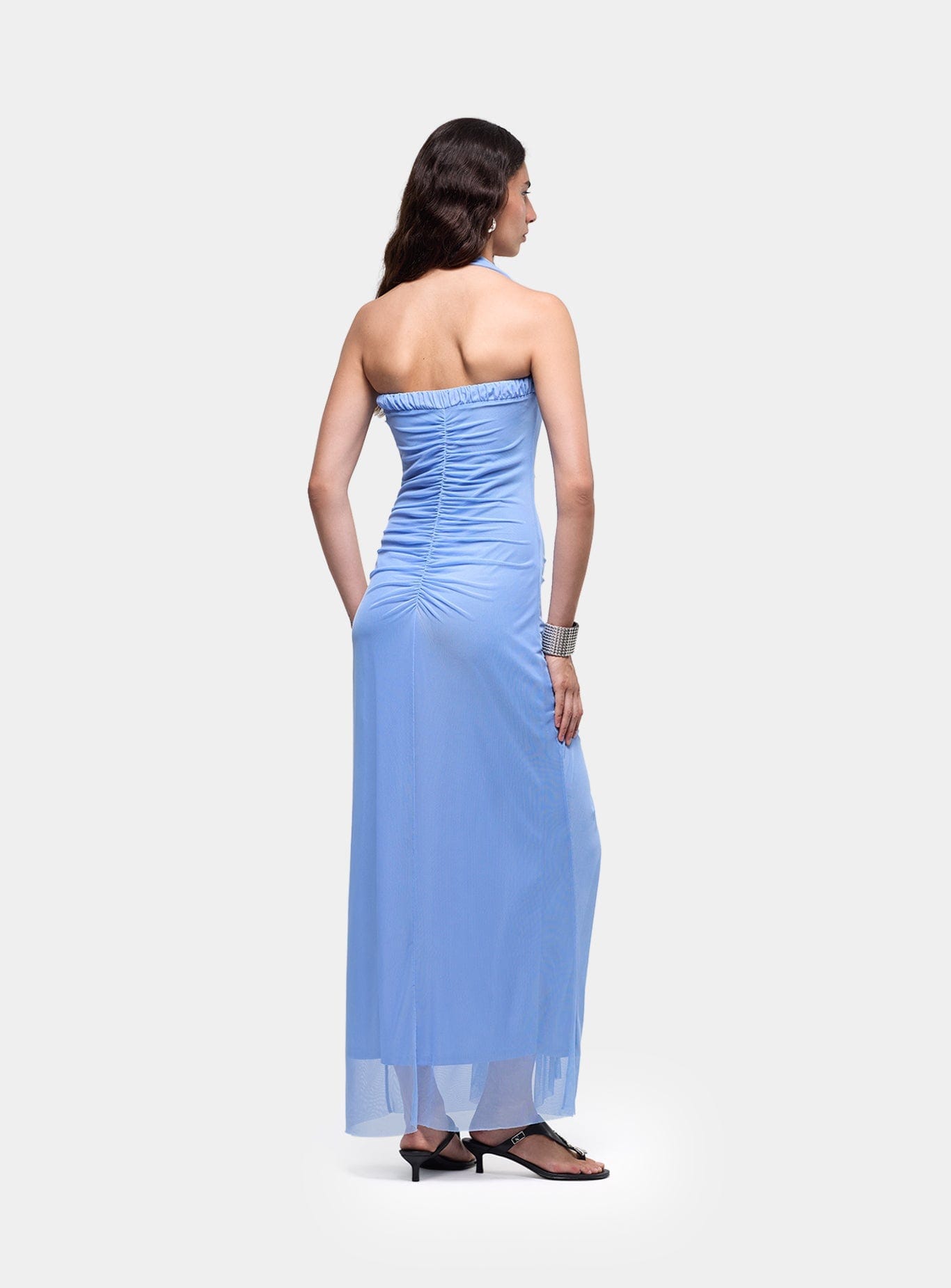 MEGAN BLUE MIDI DRESS