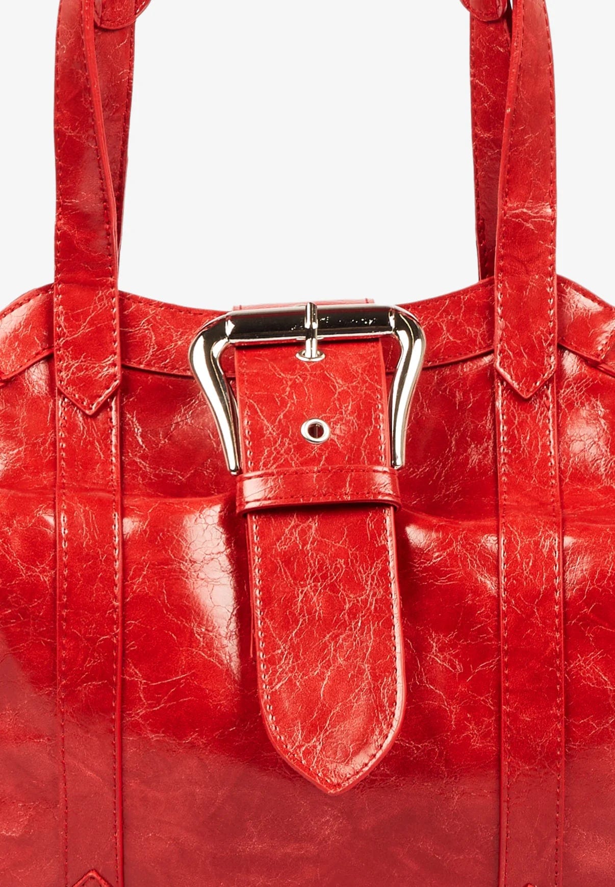 DARLING RED SHOPPER BAG