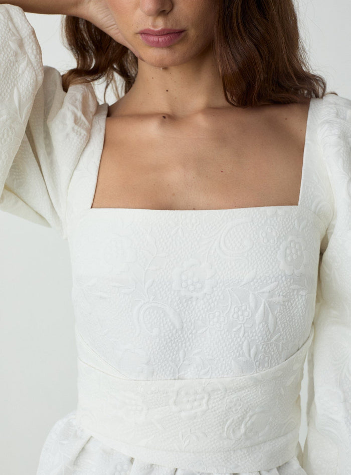 CECILE WHITE BLOUSE
