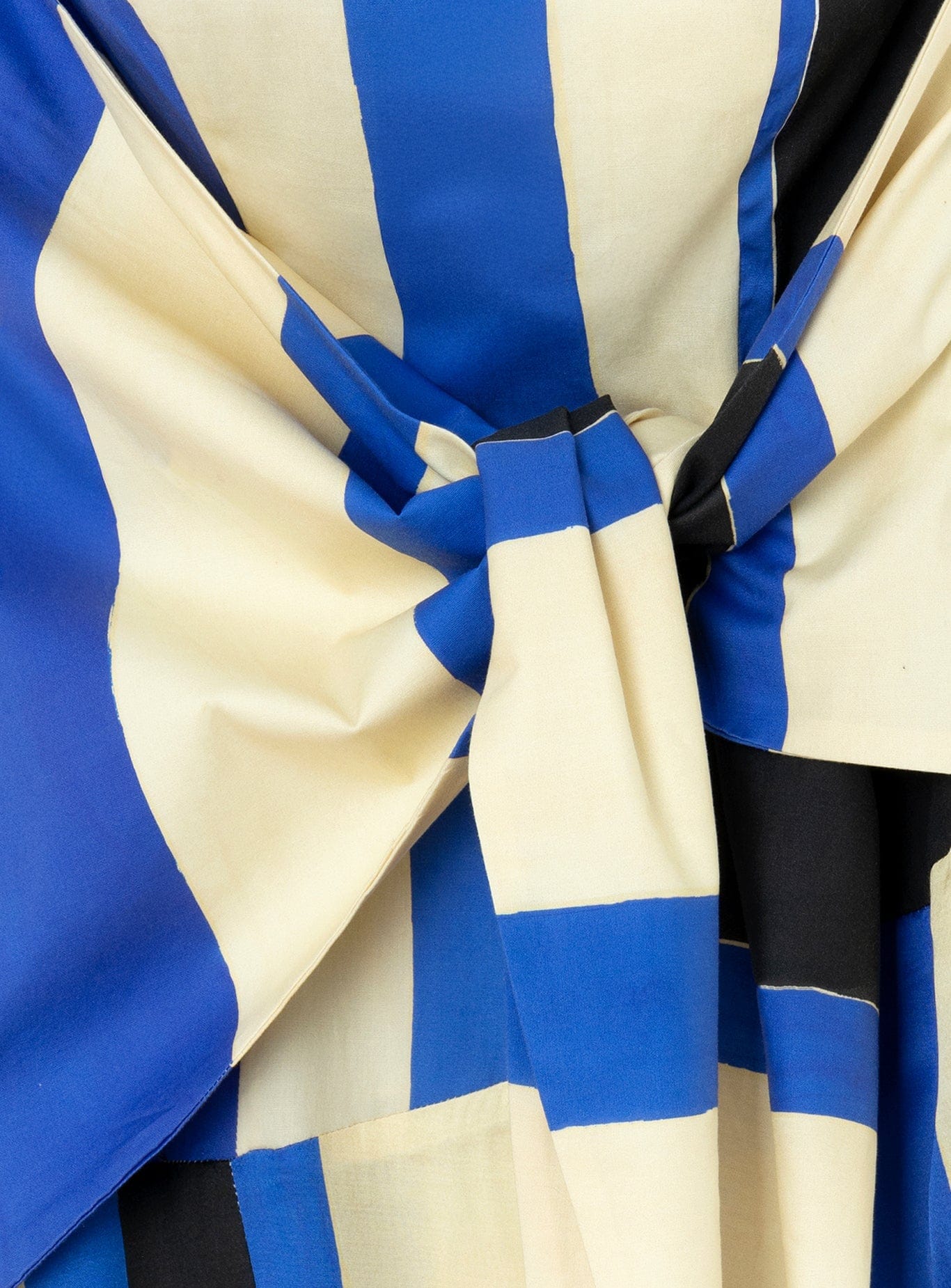 ARIA PANACOTTA STRIPED MIDI DRESS