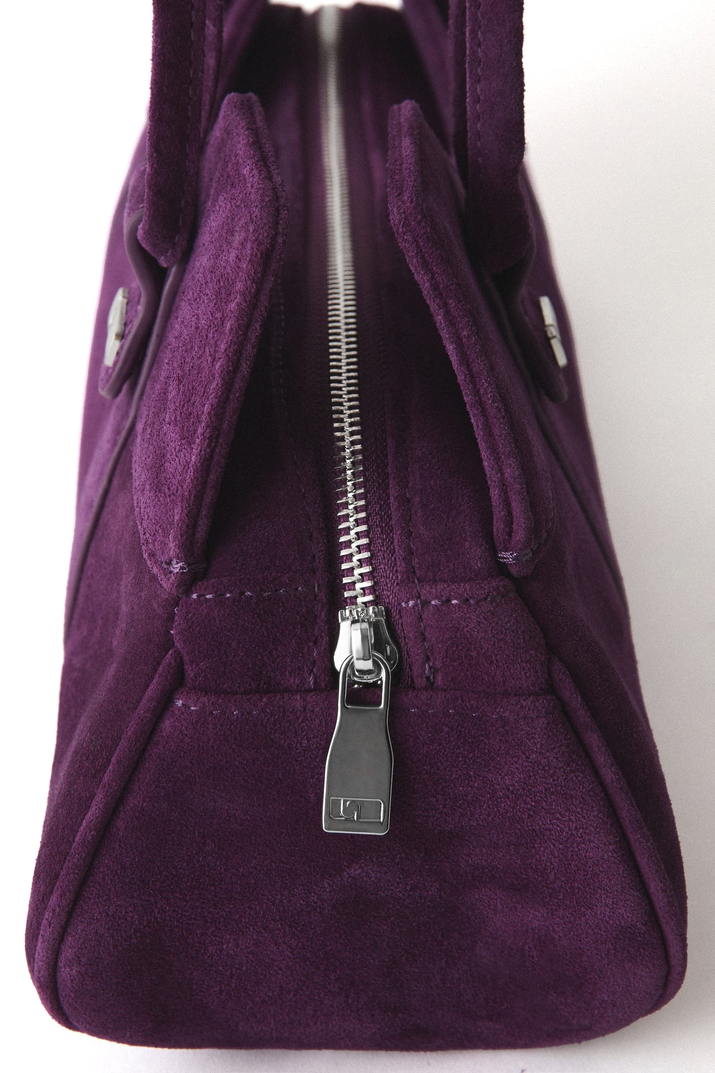 JANE AUBERGINE SUEDE BAG