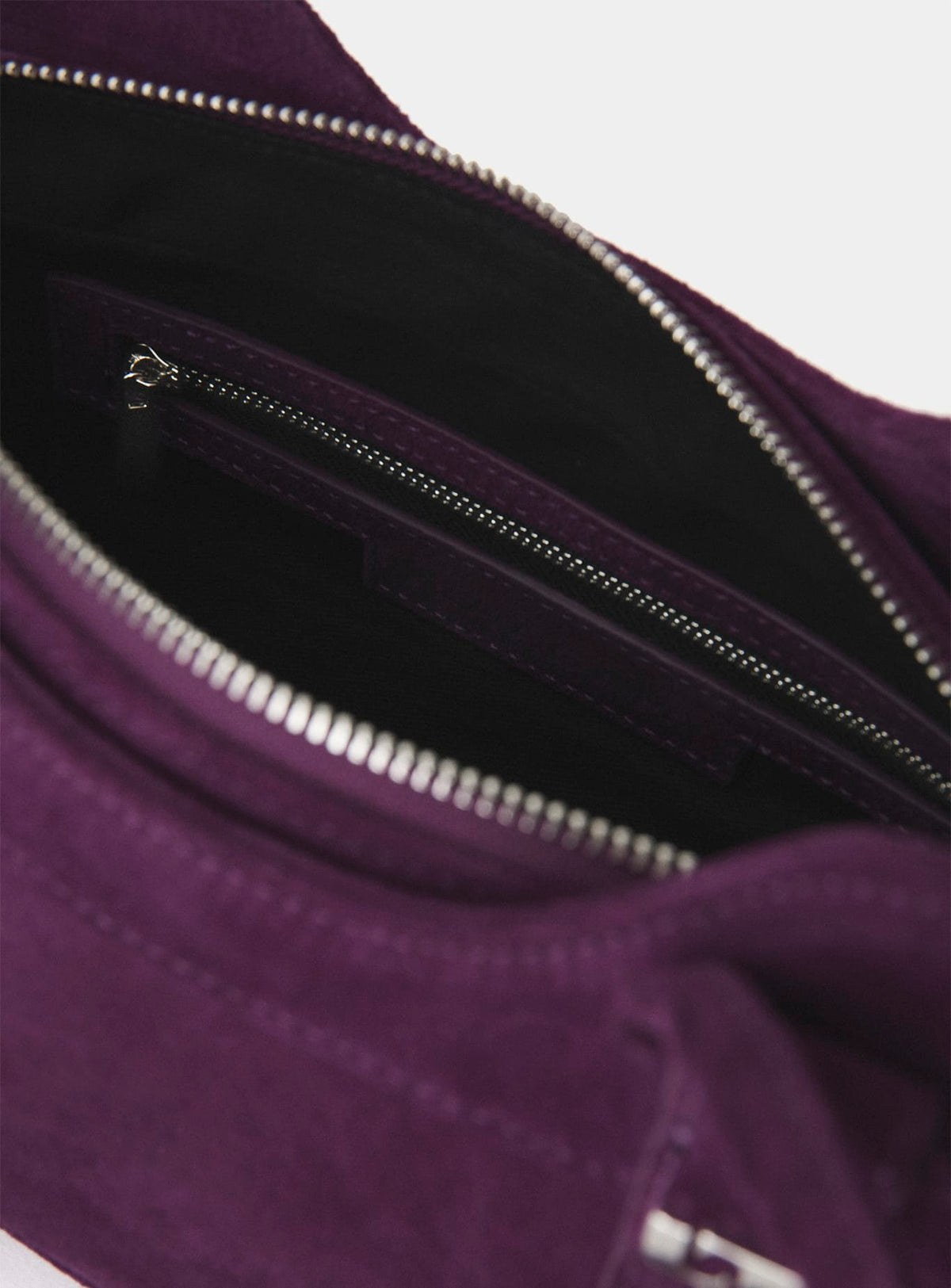 JANE AUBERGINE SUEDE BAG