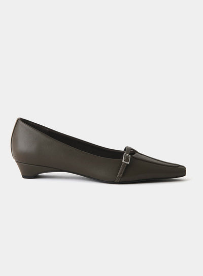 MIA LEATHER KITTEN HEELS