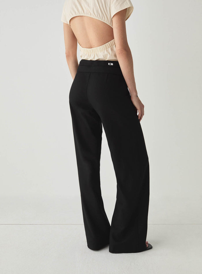 CAMILA BLACK LINEN PANTS