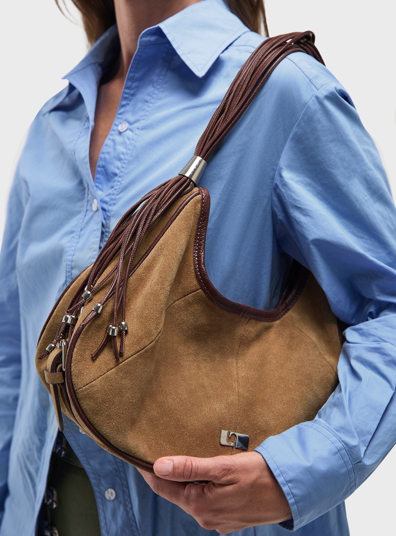 DOLLY CAMEL SUEDE BAG