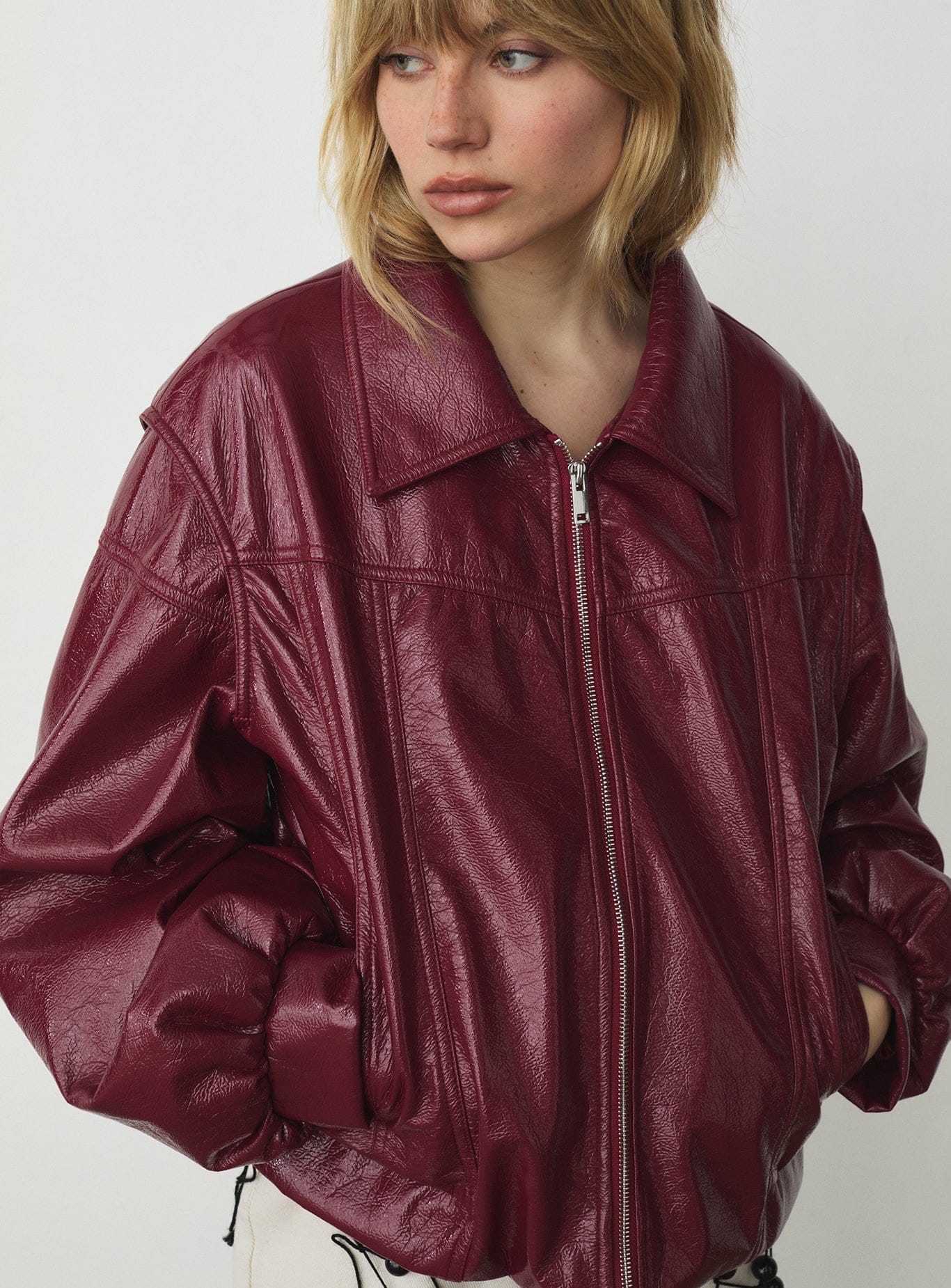 CUPIDO RED BOMBER JACKET