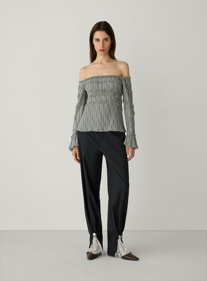 IVAH GREY TAILORED PANTS