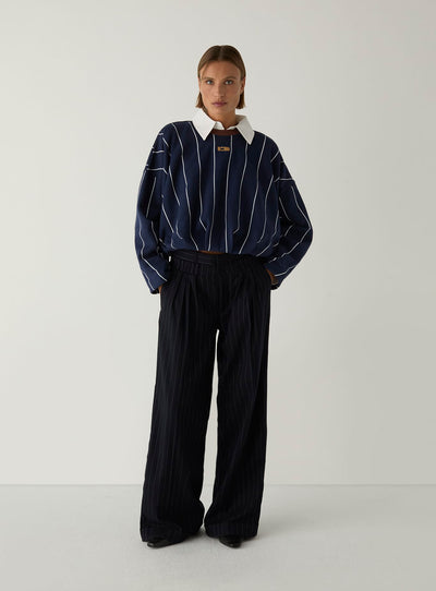 KELLY NAVY STRIPED SWEATSHIRT