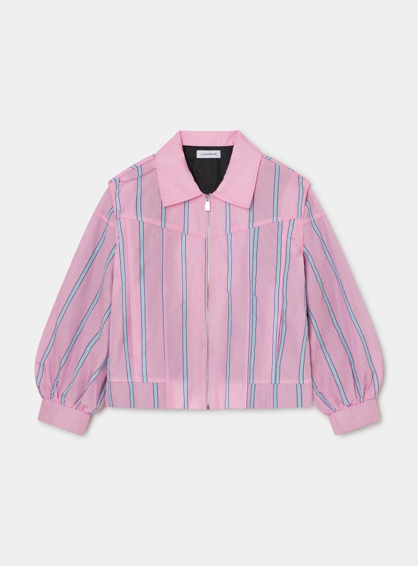 WATSON PINK STRIPED BOMBER JACKET