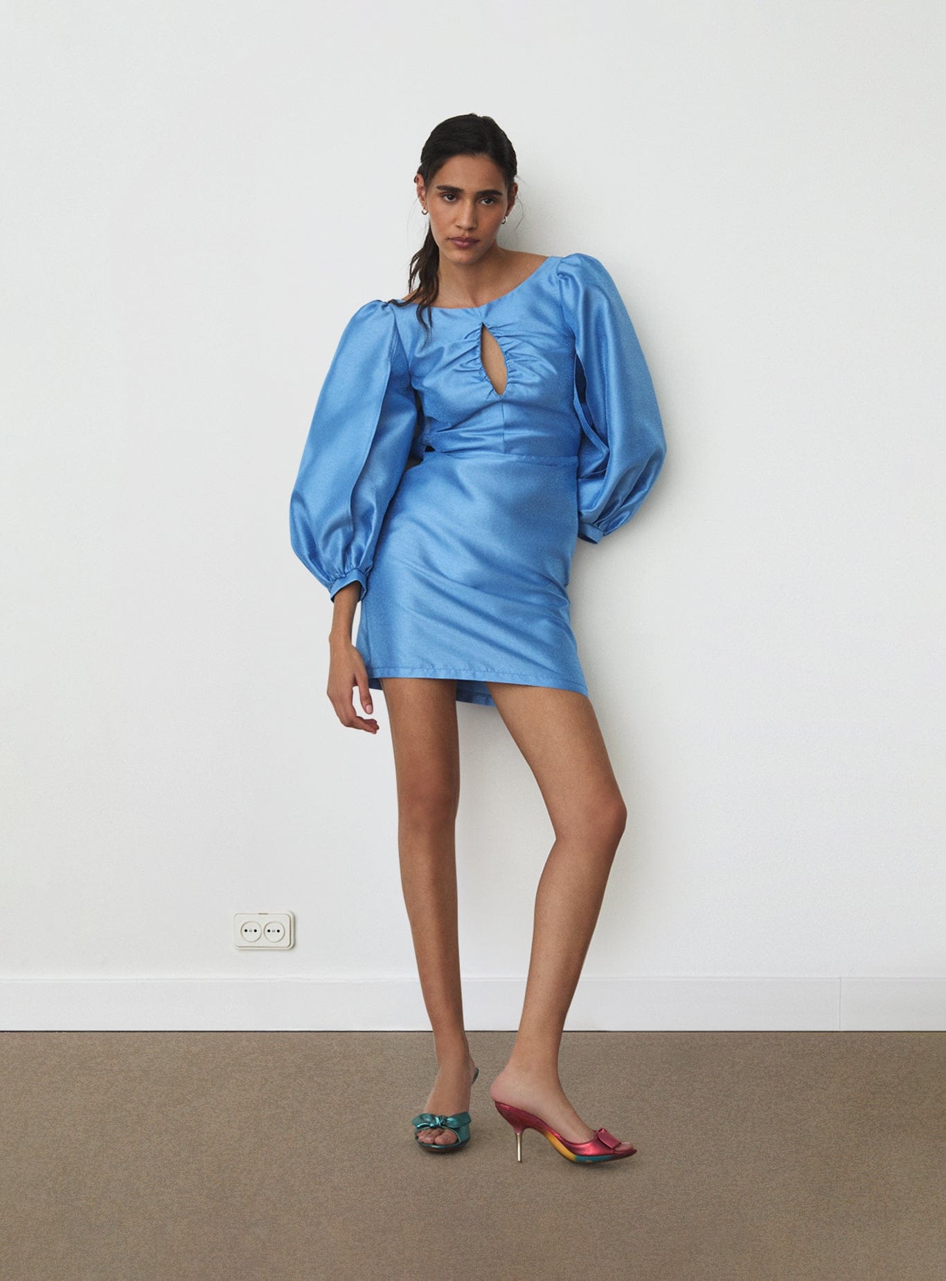 Liza Blue Short Dress | LAAGAM