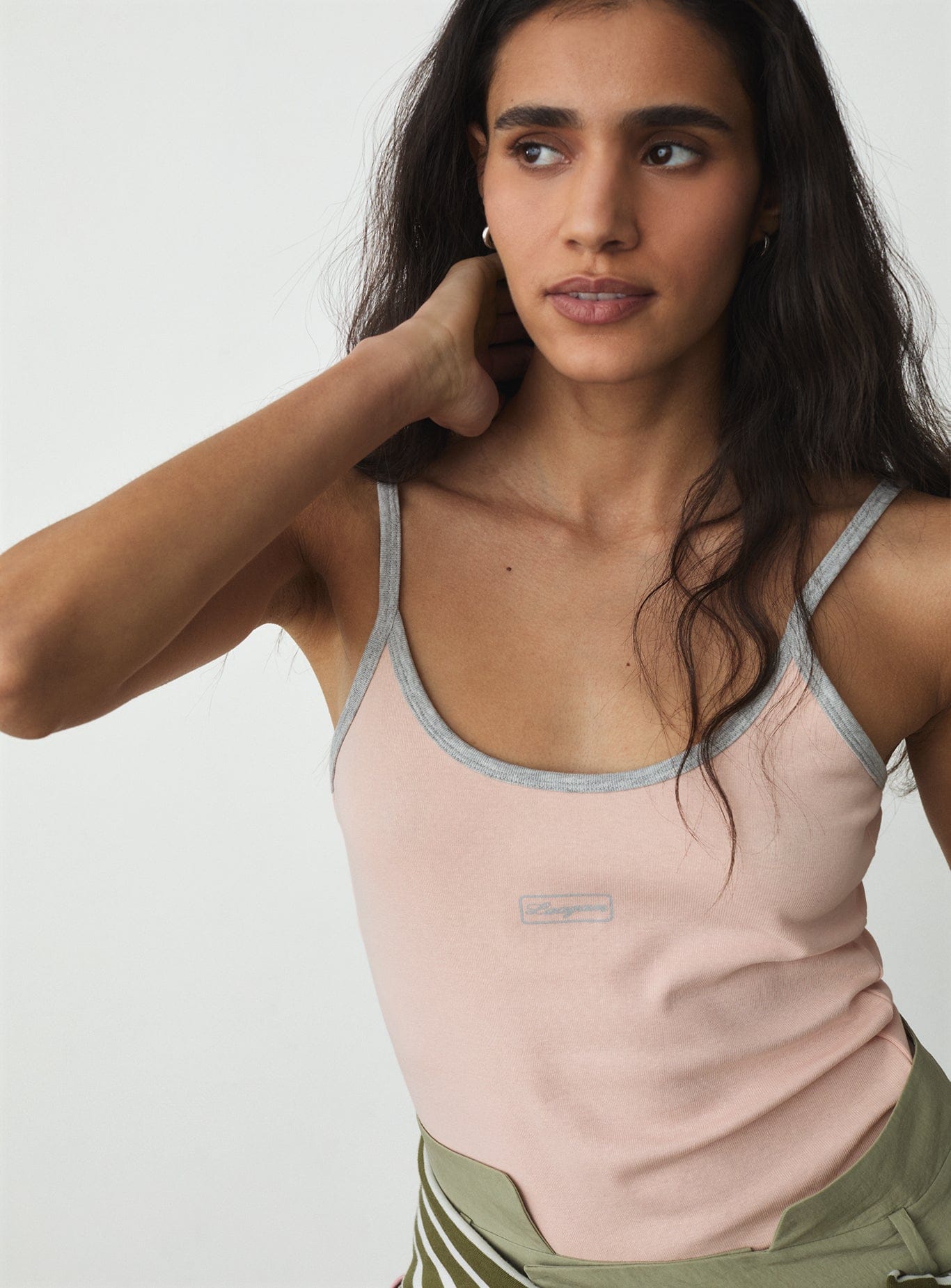 Memfis Pink Strap Tank Top | LAAGAM