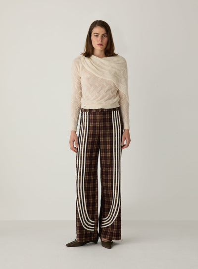 PARKER ECRU TEXTURED KNIT