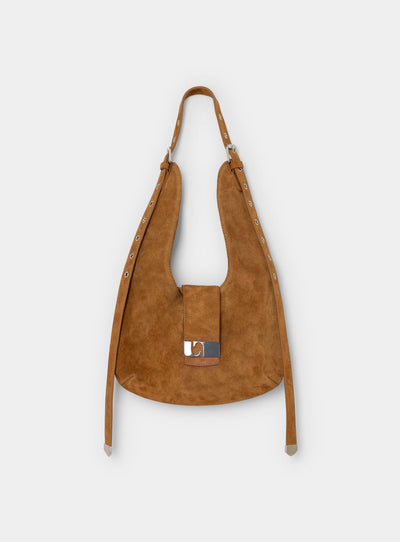 VIXEN CAMEL SUEDE BAG