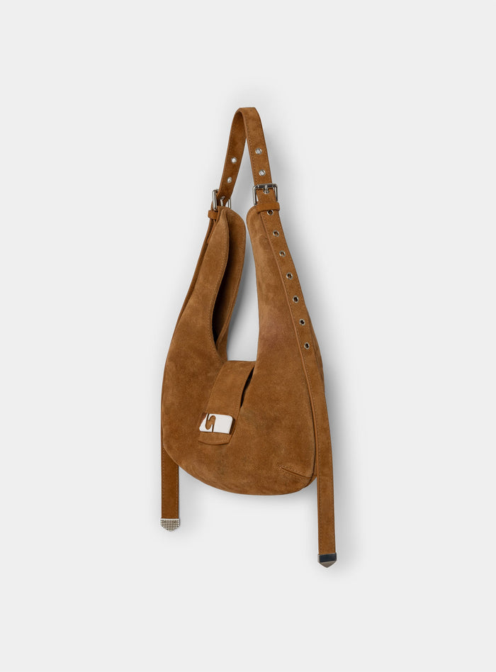 VIXEN CAMEL SUEDE BAG