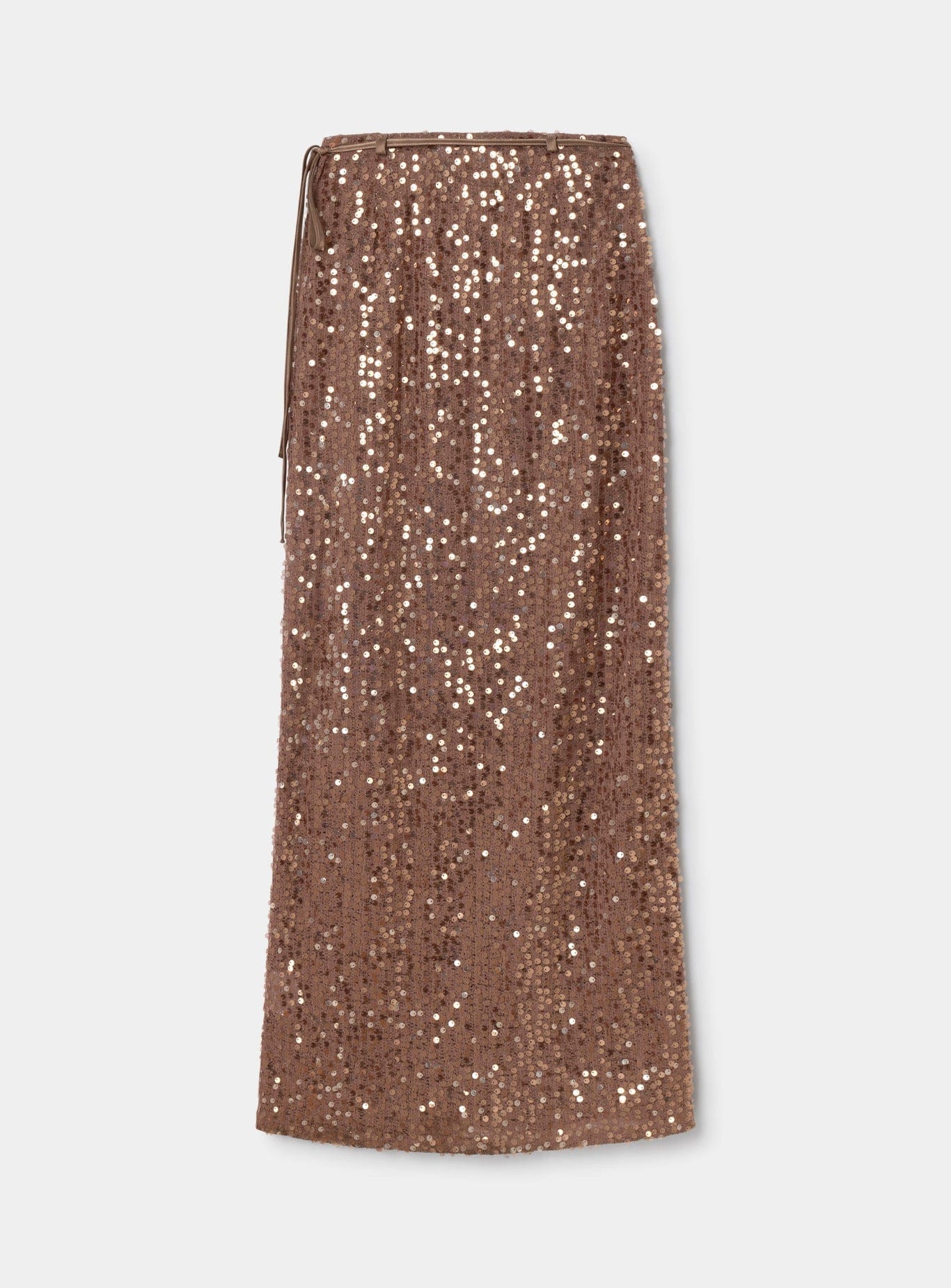 SAYAN BROWN SEQUIN SKIRT