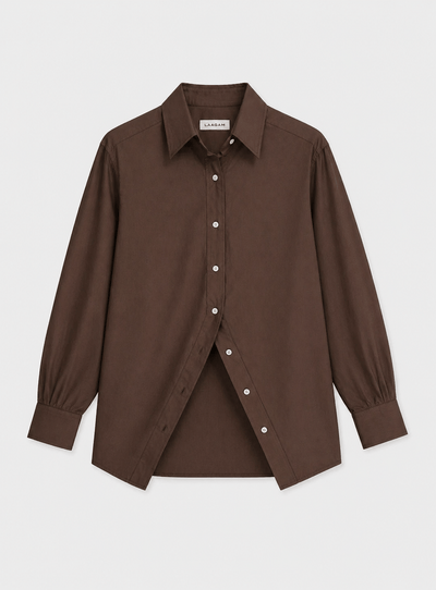 NO BOYFRIEND BROWN SHIRT