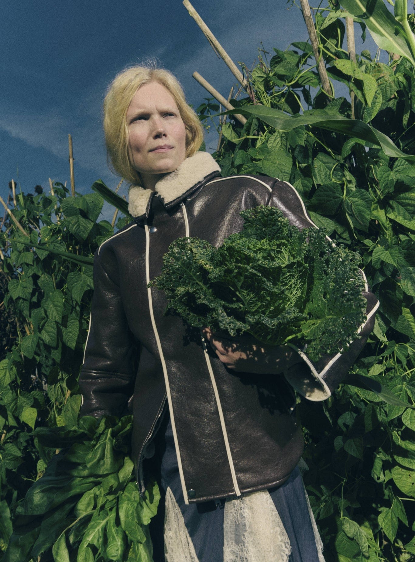 NORA BROWN SHEARLING MEDIUM COAT