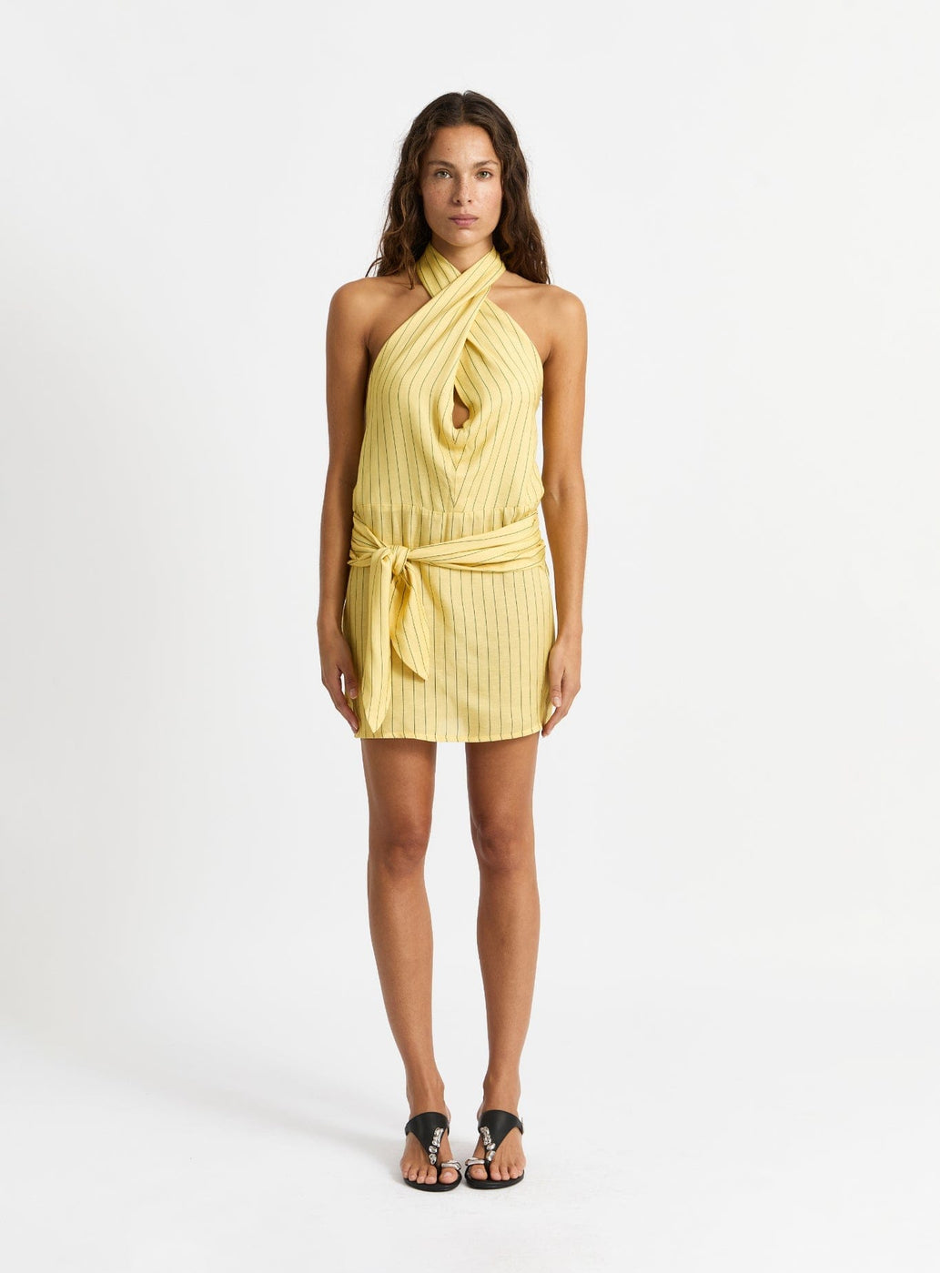 AMAZONA YELLOW SHORT DRESS