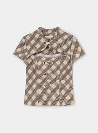 AZURA ECRU SQUARED TOP