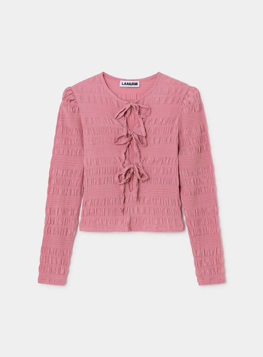 BABET PINK TEXTURED BLOUSE