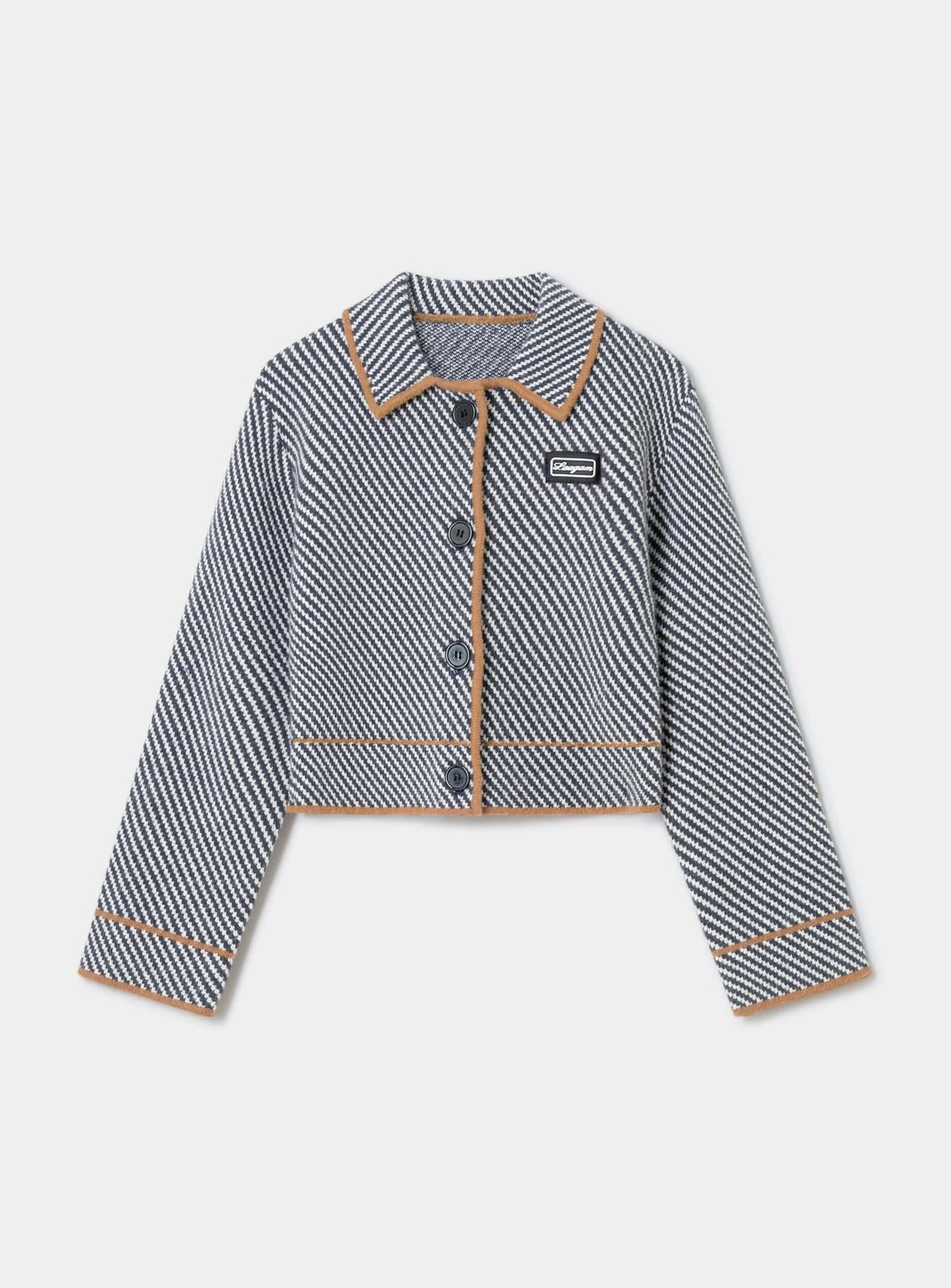 BEVERLY GREY STRIPED CARDIGAN