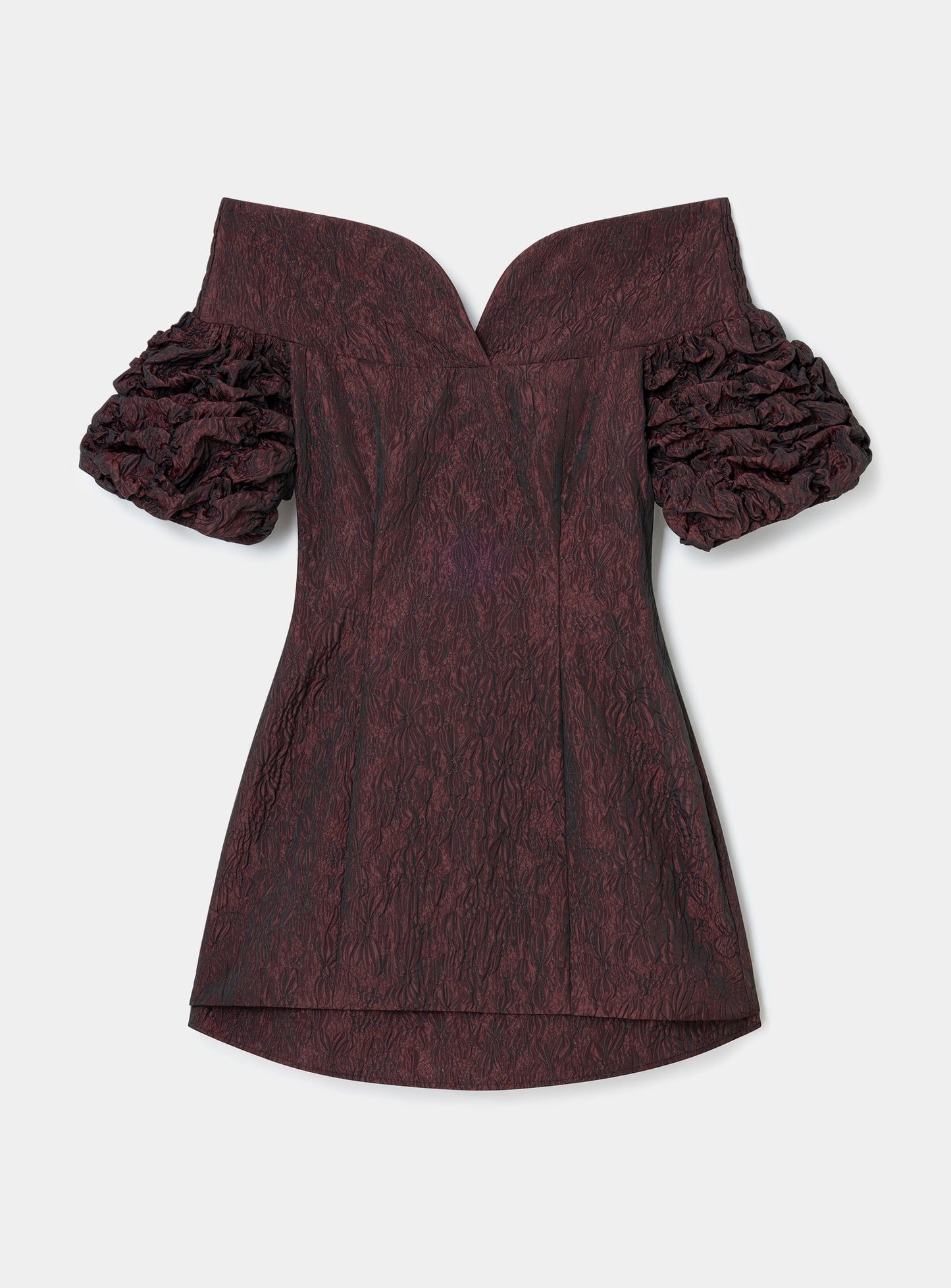 DANIELLE BURGUNDY SHORT DRESS