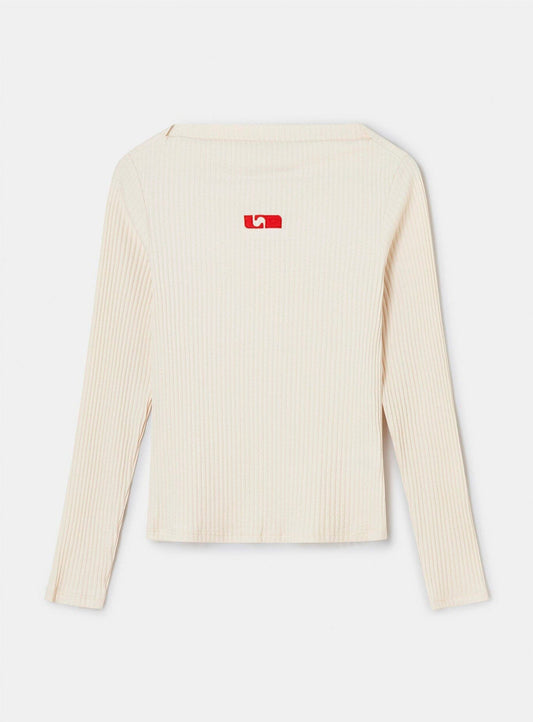 EMORY ECRU LONGSLEEVE T-SHIRT
