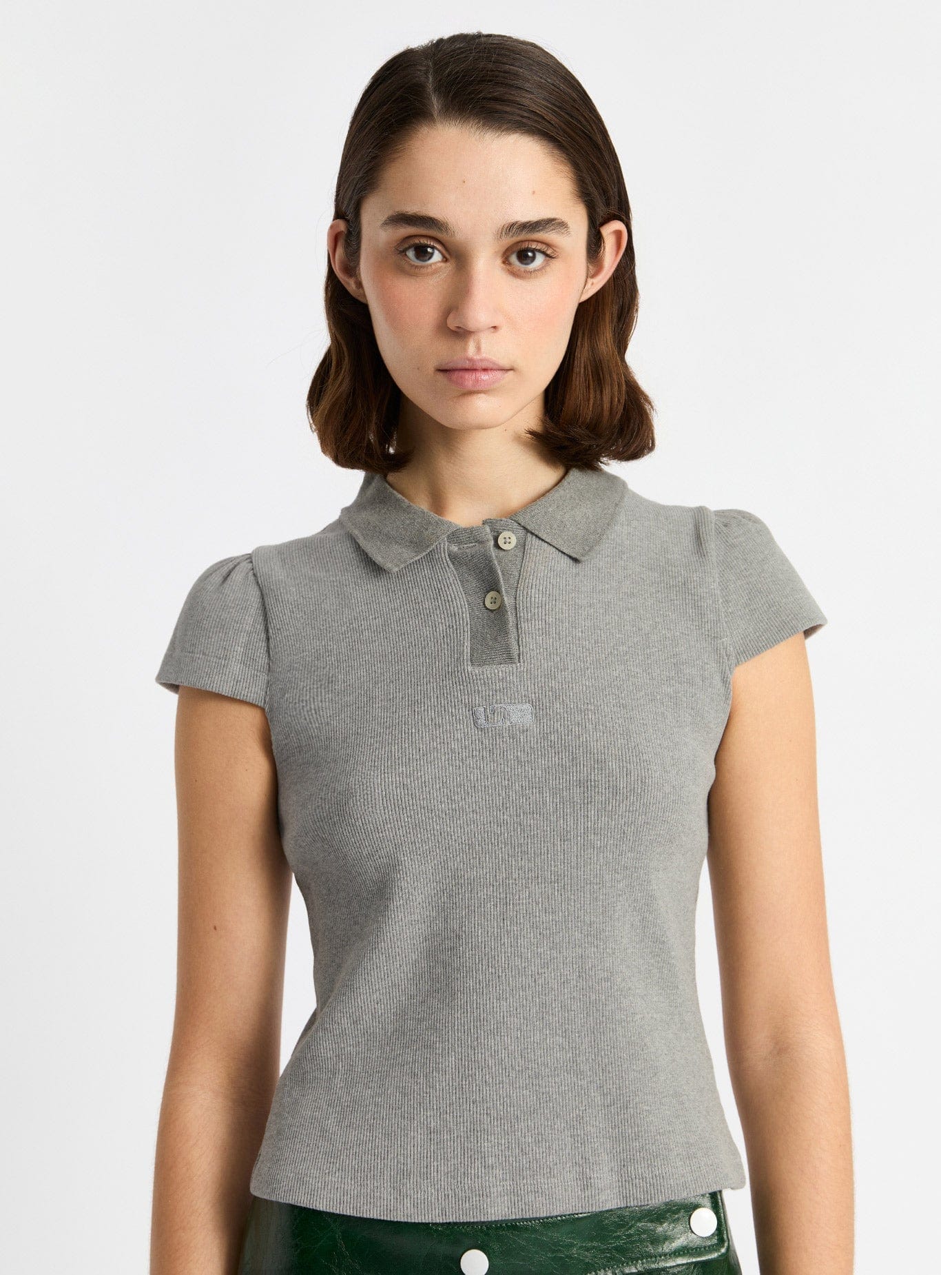 ERYA GREY POLO T-SHIRT