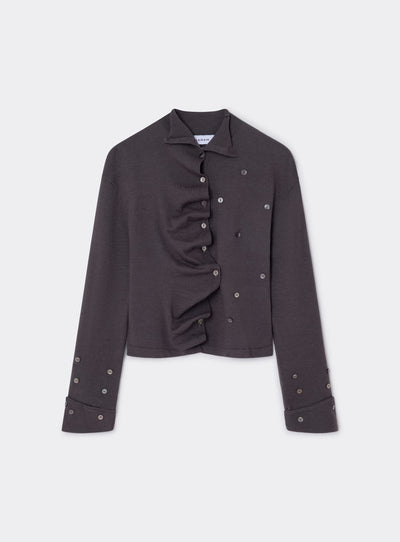FIA GREY BUTTONED CARDIGAN