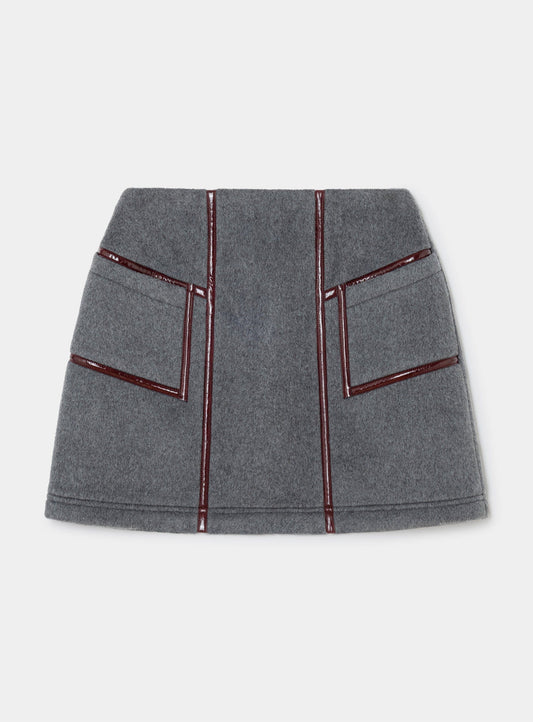 FRANKIE GREY SHORT SKIRT