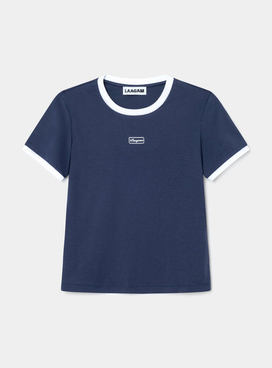 HERA NAVY LOGO T-SHIRT