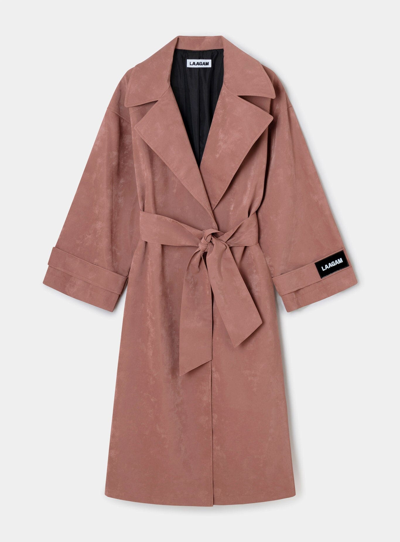 LONDRES PINK TEXTURED TRENCH