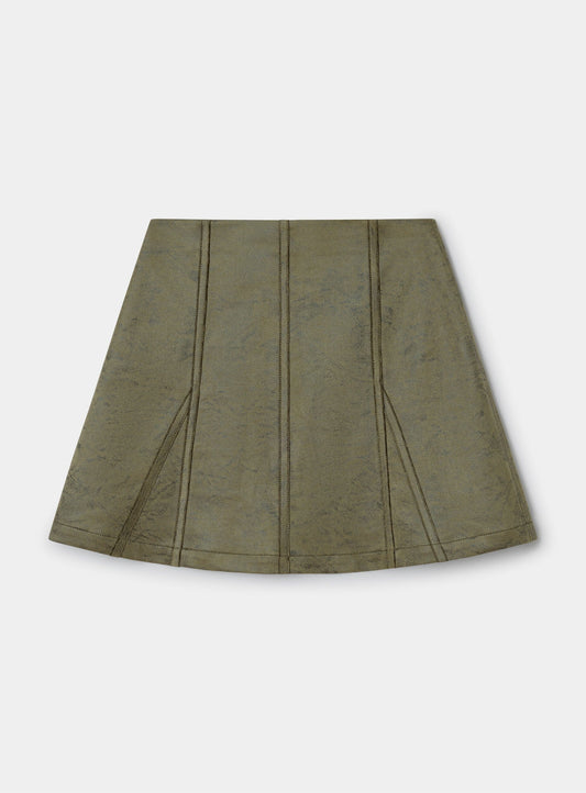 JUDY KHAKI SHORT SKIRT