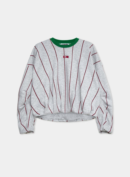 KELLY GREY STRIPED SWEATSHIRT