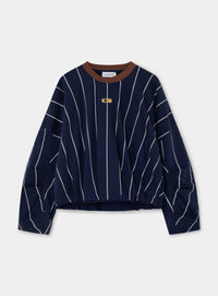 KELLY NAVY STRIPED SWEATSHIRT