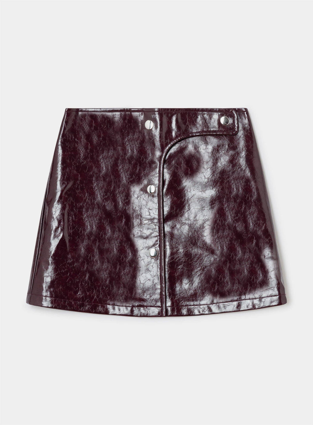LENA PLUM SHORT SKIRT