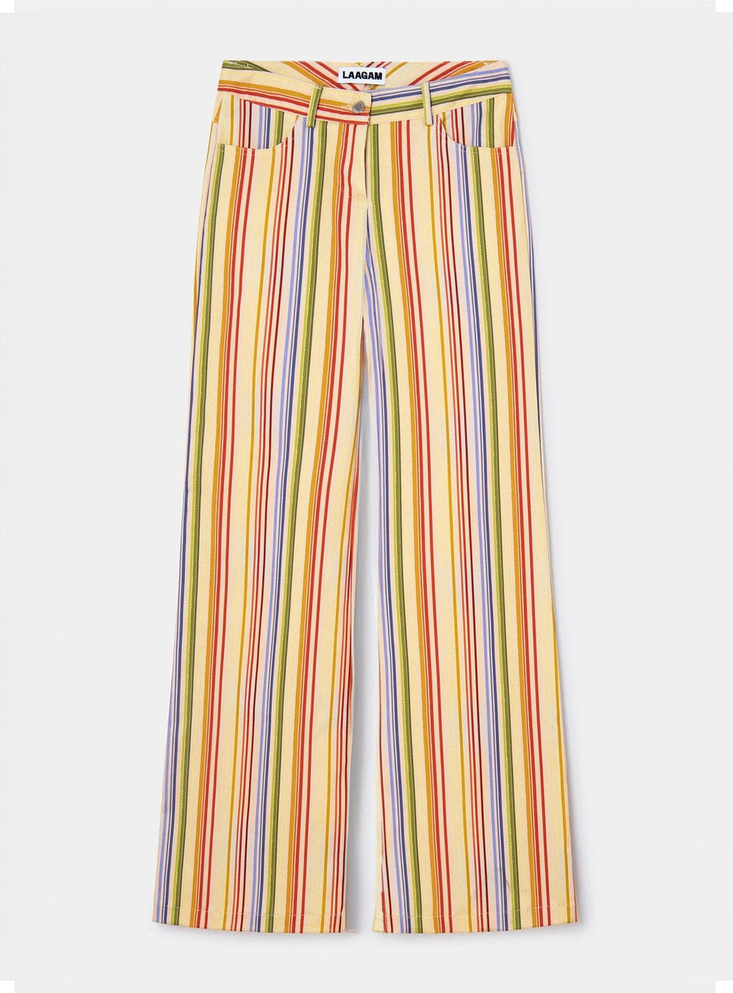 LEROY YELLOW STRIPED TWILL PANTS