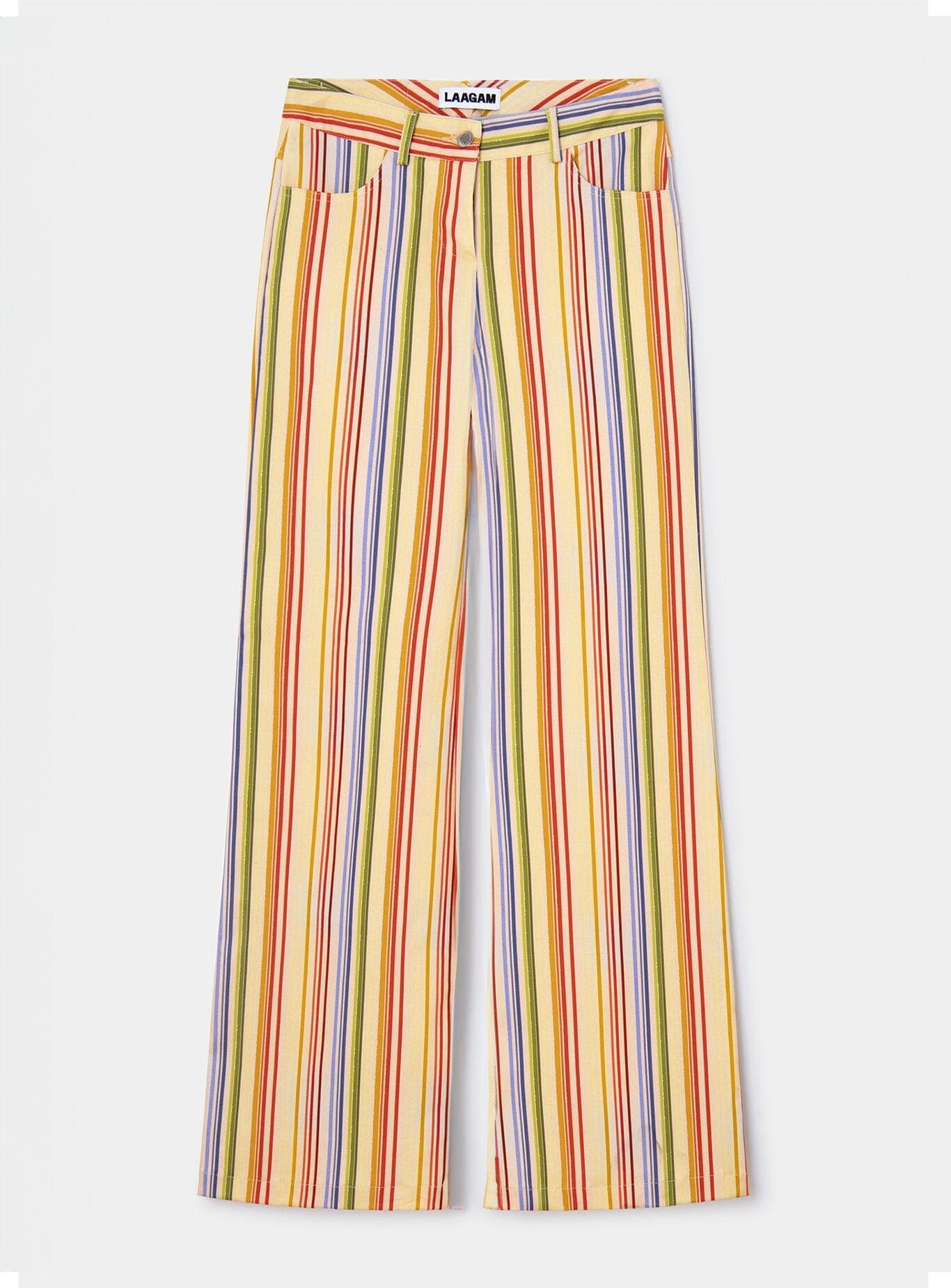 LEROY YELLOW STRIPED TWILL PANTS