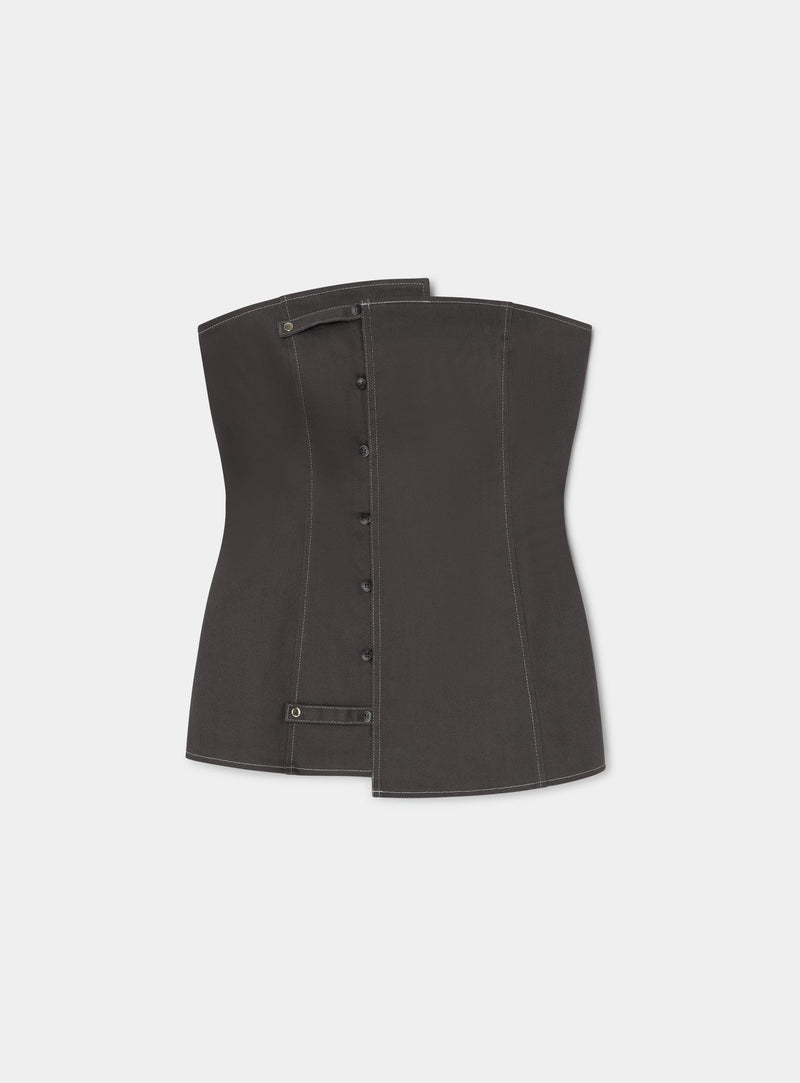 LIOREN GREY SLEVELESS TOP