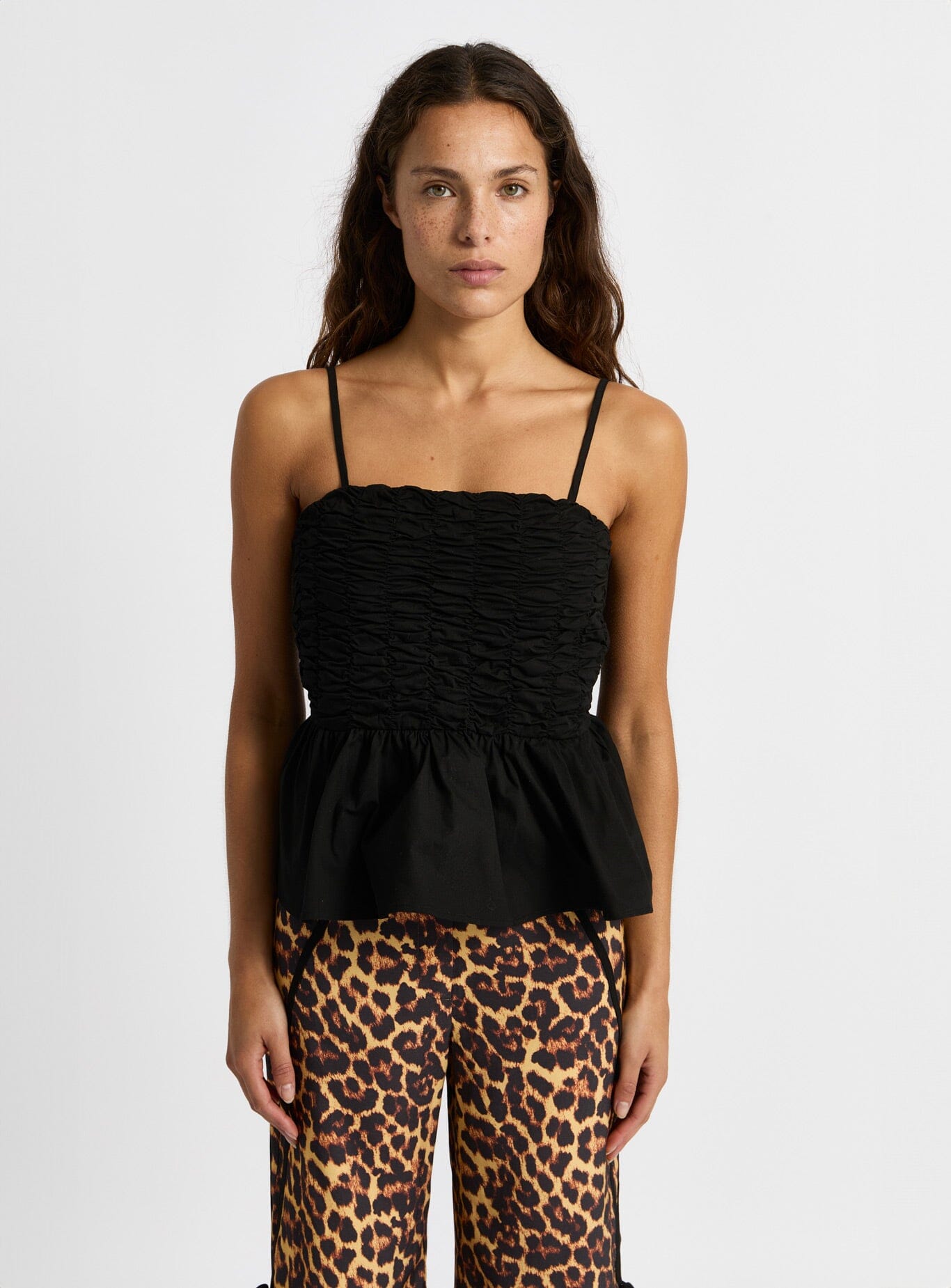 MATILDA BLACK RUCHED TOP