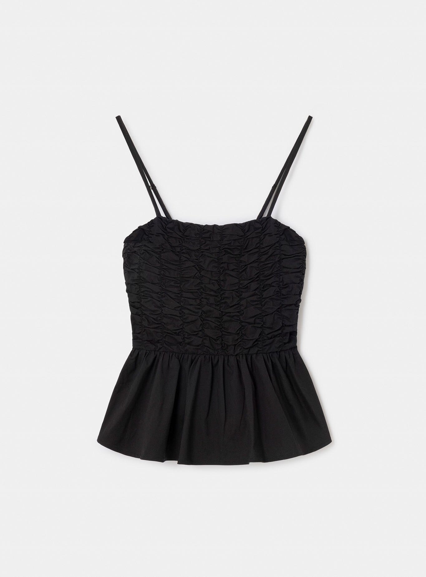 MATILDA BLACK RUCHED TOP