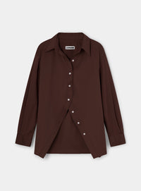 NO BOYFRIEND BROWN SHIRT