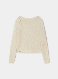 PARKER ECRU TEXTURED KNIT